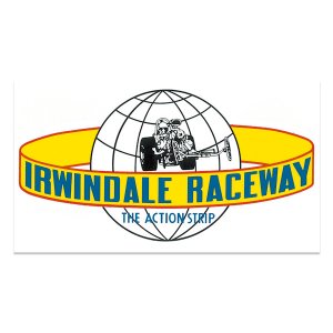 画像1: HOT ROD ノスタルジック ステッカー Irwindale Raceway デカール