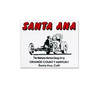 ホットロッド ステッカー SANTA ANA DRAG STRIP ステッカー