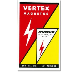 画像1: ホットロッド ステッカー VERTEX MAGNETOS ステッカー