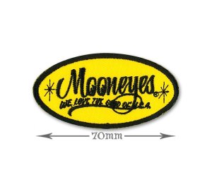 画像1: MOONEYES Oval Logo パッチ S