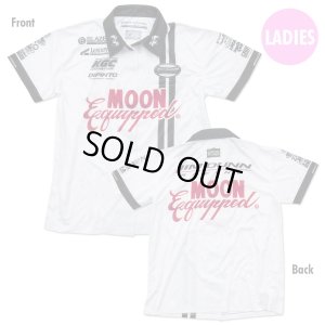 画像1: Jim Dunn Racing MOON Equipped レディース クルー シャツ