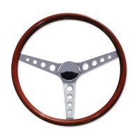 15" Wood Steering Wheel Round Hole