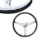 画像1: MOONEYES ORIGINAL "4-Holes Finger Grip" Steering Wheel 38cm(15") Black (1)