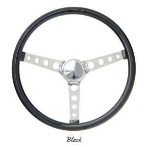 画像2: MOONEYES ORIGINAL "4-Holes Finger Grip" Steering Wheel 38cm(15") Black
