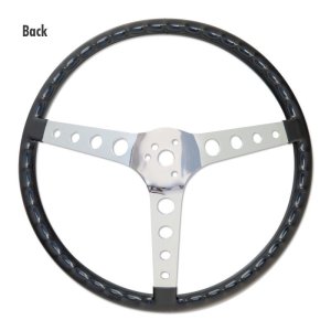 画像3: MOONEYES ORIGINAL "4-Holes Finger Grip" Steering Wheel 38cm(15") Black