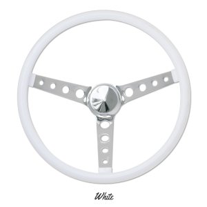 画像2: MOONEYES ORIGINAL "4-Holes Finger Grip" Steering Wheel 38cm(15") White