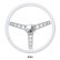 画像2: MOONEYES ORIGINAL "4-Holes Finger Grip" Steering Wheel 38cm(15") White (2)