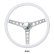 画像2: MOONEYES ORIGINAL "Finger Grip" Steering Wheel 38cm(15") White (2)