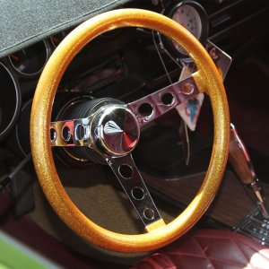 画像2: MOONEYES Original California Metal Flake Steering Wheels 3-Holes 34cm(13.5")