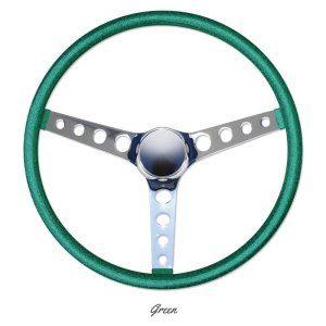 画像3: MOONEYES ORIGINAL California Metal Flake 4-Holes Finger Grip Steering Wheel  38cm(15")