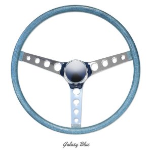 画像4: MOONEYES ORIGINAL California Metal Flake 4-Holes Finger Grip Steering Wheel  38cm(15")