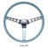 画像4: MOONEYES ORIGINAL California Metal Flake 4-Holes Finger Grip Steering Wheel  38cm(15")