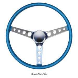 画像5: MOONEYES ORIGINAL California Metal Flake 4-Holes Finger Grip Steering Wheel  38cm(15")