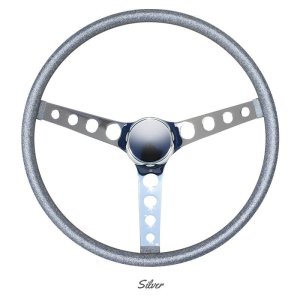 画像6: MOONEYES ORIGINAL California Metal Flake 4-Holes Finger Grip Steering Wheel  38cm(15")
