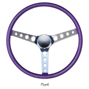 画像9: MOONEYES ORIGINAL California Metal Flake 4-Holes Finger Grip Steering Wheel  38cm(15")