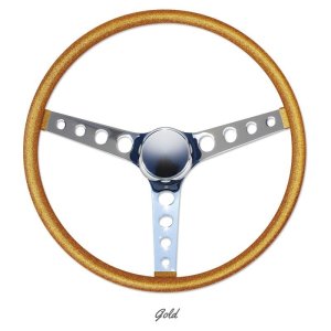 画像10: MOONEYES ORIGINAL California Metal Flake 4-Holes Finger Grip Steering Wheel  38cm(15")