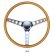 画像10: MOONEYES ORIGINAL California Metal Flake 4-Holes Finger Grip Steering Wheel  38cm(15")