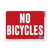 NO BICYCLES (自転車禁止)