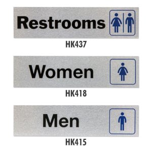 画像1: Metal Sign Plate Sticker (トイレ)(女性用)(男性用)