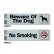 画像3: Metal Message Plate Sticker (イヌに注意)(禁煙)(従業員は手を洗わなければいけません)(ドアを閉めておいて下さい) (3)
