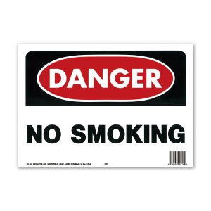 画像1: DANGER NO SMOKING (危険、禁煙)