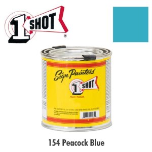 画像1: ピーコック ブルー 154 -1 Shot Paint 237ml