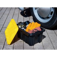 ツール ボックス Black Bin with Yellow Lid 6L (6.5 QT)