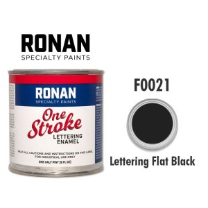 画像1: レタリング フラット ブラック F0021 - Ronan One Stroke Paints 237ml