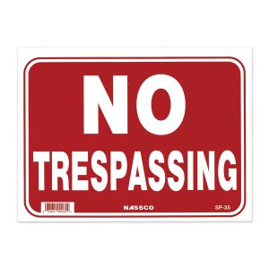 画像1: NO TRESPASSING 通り抜け不可