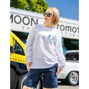 画像2: 横浜DeNAベイスターズ x MOONEYES 2025 ロングスリーブ Tシャツ