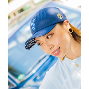 画像1: 横浜DeNAベイスターズ x MOONEYES 2025 ツイル キャップ