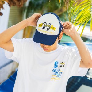 画像2: 横浜DeNAベイスターズ x MOONEYES 2025 メッシュ トラッカー キャップ