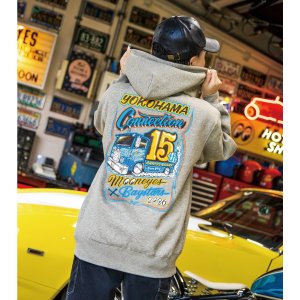 画像1: 横浜DeNAベイスターズ x MOONEYES 2026 ジップ フーディー