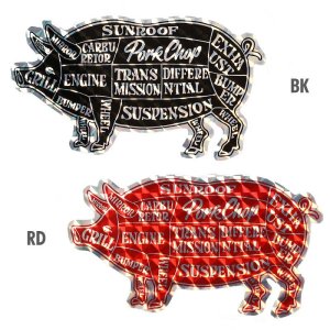 画像1: PORKCHOP ホログラム ポーク ステッカー