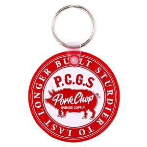 画像1: PORKCHOP サークル ロゴ キーリング