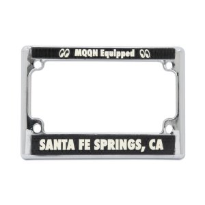 画像1: MOON Equipped SANTA FE SPRINGS, CA メタル ライセンス フレーム for モーターサイクル