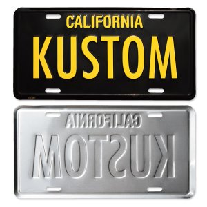 画像2: MOONEYES カリフォルニア ライセンス プレート KUSTOM