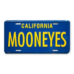 画像1: MOONEYES カリフォルニア ライセンス プレート ブルー