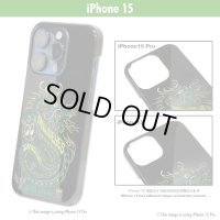 MOON  ピンストライプ ドラゴン iPhone 15 ハードケース