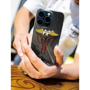 画像1: MOONEYES Fly With Pinstripe iPhone 15 Pro ハードケース