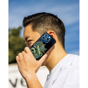 画像4: MOON  ピンストライプ ドラゴン iPhone 15 ハードケース