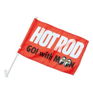 画像1: HOT ROD MAGAZINE x MOONEYES フラッグ