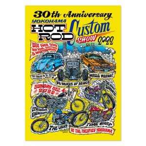 画像1: 30th Anniv. HOT ROD CUSTOM SHOW 2022 Wildman イラスト ポスター