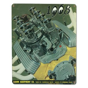 画像1: MOON ビンテージ サイン プレート 1968年 Front Cover