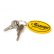 画像1: MOONEYES Oval Rubber Key Ring (1)