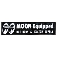 MOON Equipped Black ビニール バナー