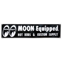 MOON Equipped Black ビニール バナー