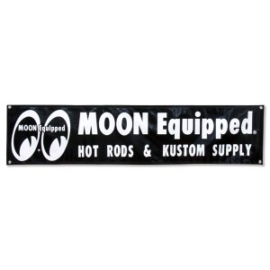 画像1: MOON Equipped Black ビニール バナー