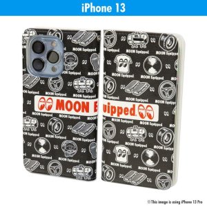 画像1: MOON Equipped iPhone 13 フリップ ケース