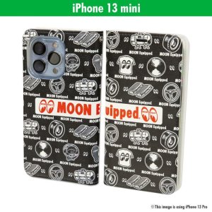 画像1: MOON Equipped iPhone 13 mini フリップ ケース